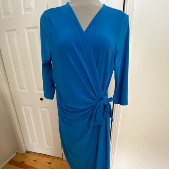 Lennie by Nina Leonard Front Tie Dress -NWOT - Picture 1 of 10